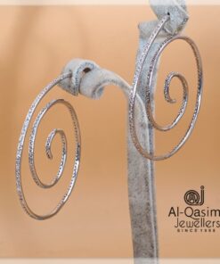 Spiral Brass Hoops