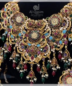 Jaipuri-Kundan Brass Bridal Set