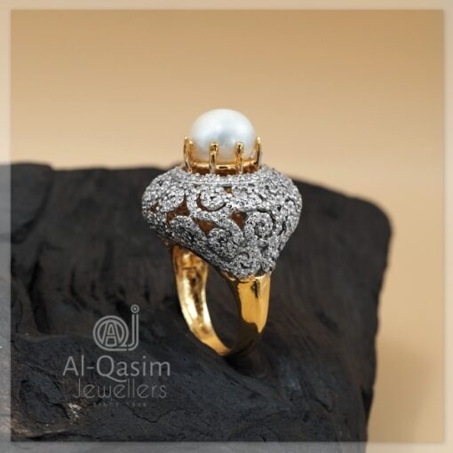 Dome Pearl Silver Ring