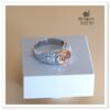 Champagne Ladies Silver Ring
