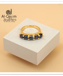 Multicolor Gold-plated Silver Ring