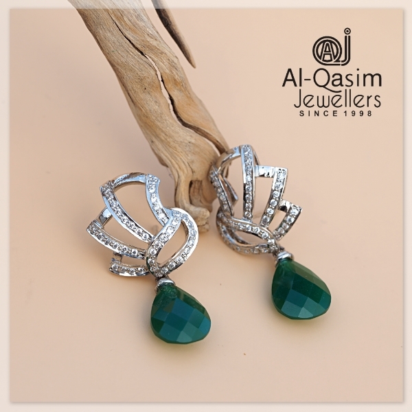 Diamond Style Drop Earrings