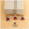 Red Reuleaux Pendent Set
