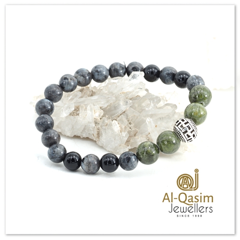 Bracelet Labradorite, Quartz Rose Et Jade – Pierre Naturelle – Style Amitié