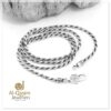 Antique-Rope Sterling Silver Chain