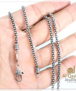 Antique Popcorn Silver Chain