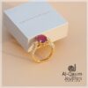 Ruby Gold-Plated Ladies Ring