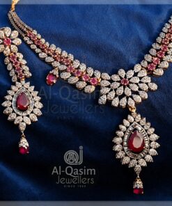 Ethnic Red Silver Bridal-Set