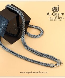 Fox Braided Antique Silver-Chain