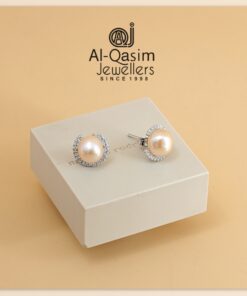Moon Pearl Silver Earring