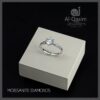 Moissanite Engagement Silver Ring