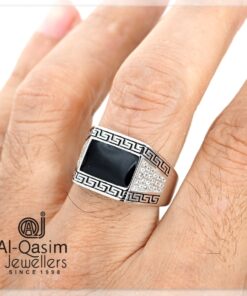 Verse Border Enamel Ring