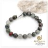 AQJ Blood Stone Bead Bracelet