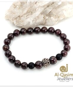 Real Garnet Bead Bracelet
