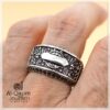 Engraved Silver Antique Band