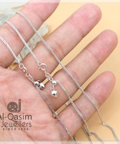 Adjustable Wheat Silver Chain