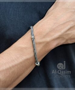Twisted Rope Silver Bracelet