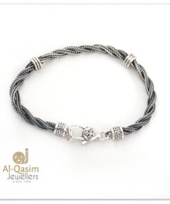 Twisted Rope Silver Bracelet