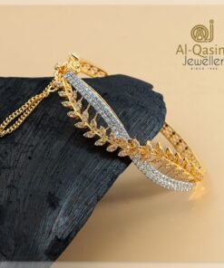 Cross Gold Plated Silver Bangle