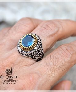 Synthetic Sapphire Turkish Ring