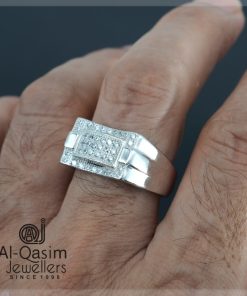 Buckle Men Silver Ring