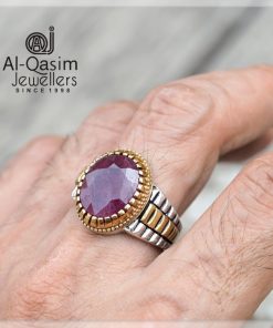 Silver Irani Ruby Ring