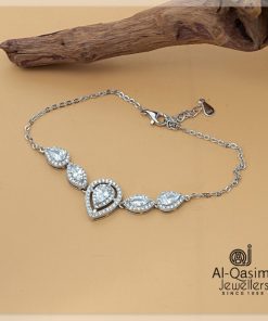Tear Drop Silver Bracelet