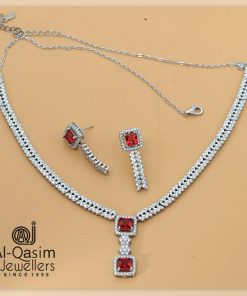 Princess Silver Necklace Set
