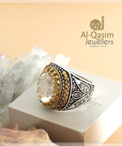 Citrine Silver Irani Ring