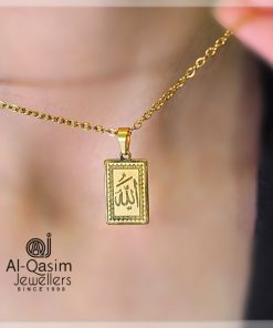 316L Gold Plated ALLAH Pendant