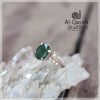 Emerald Ladies Silver Ring