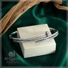 Duo Nail Branded Silver Bangle