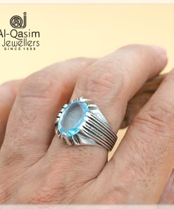 Blue Topaz Turkish Silver Ring